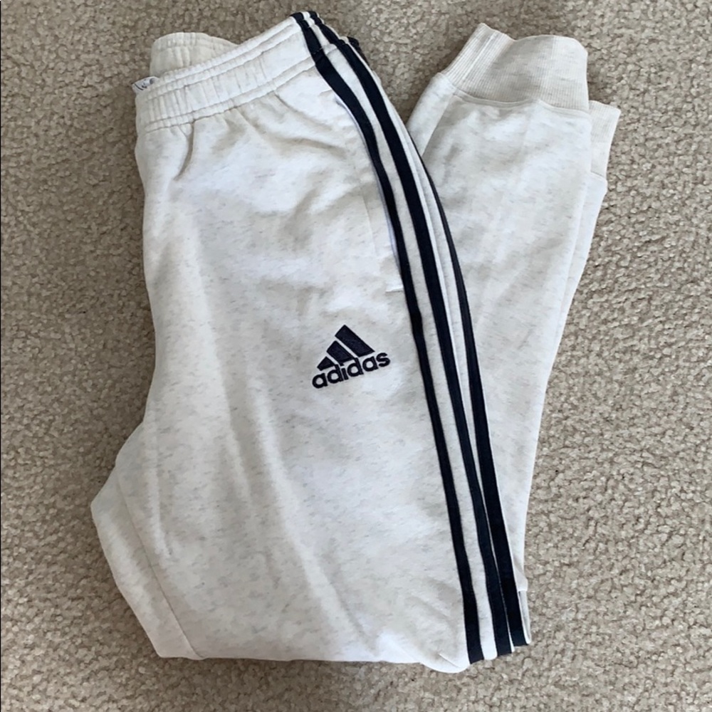 Adidas joggers - cuffed bottoms -women’s Small new